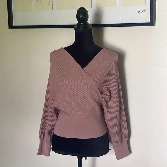 Hope Horizon Purple Wrap Knit Top - Picture 3 of 14